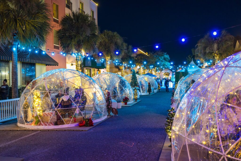 Dine in a Snow Globe!