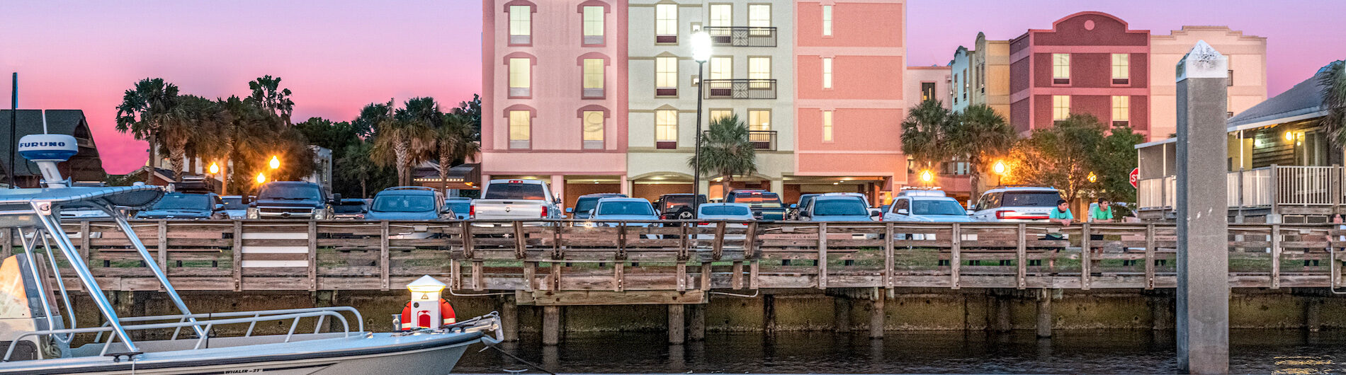 Hampton Inn & Suites, Amelia Island Historic Harbor Front from water