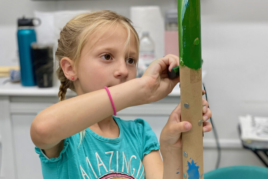 Island Art Association child painting