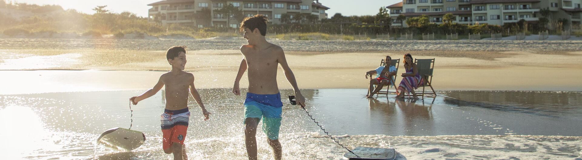 Omni Amelia Island Resort kids on beach